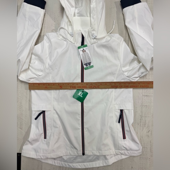 Tommy Hilfiger Women's Lightweight Windbreaker Jacket with Stand Collar - Picture 3 of 10